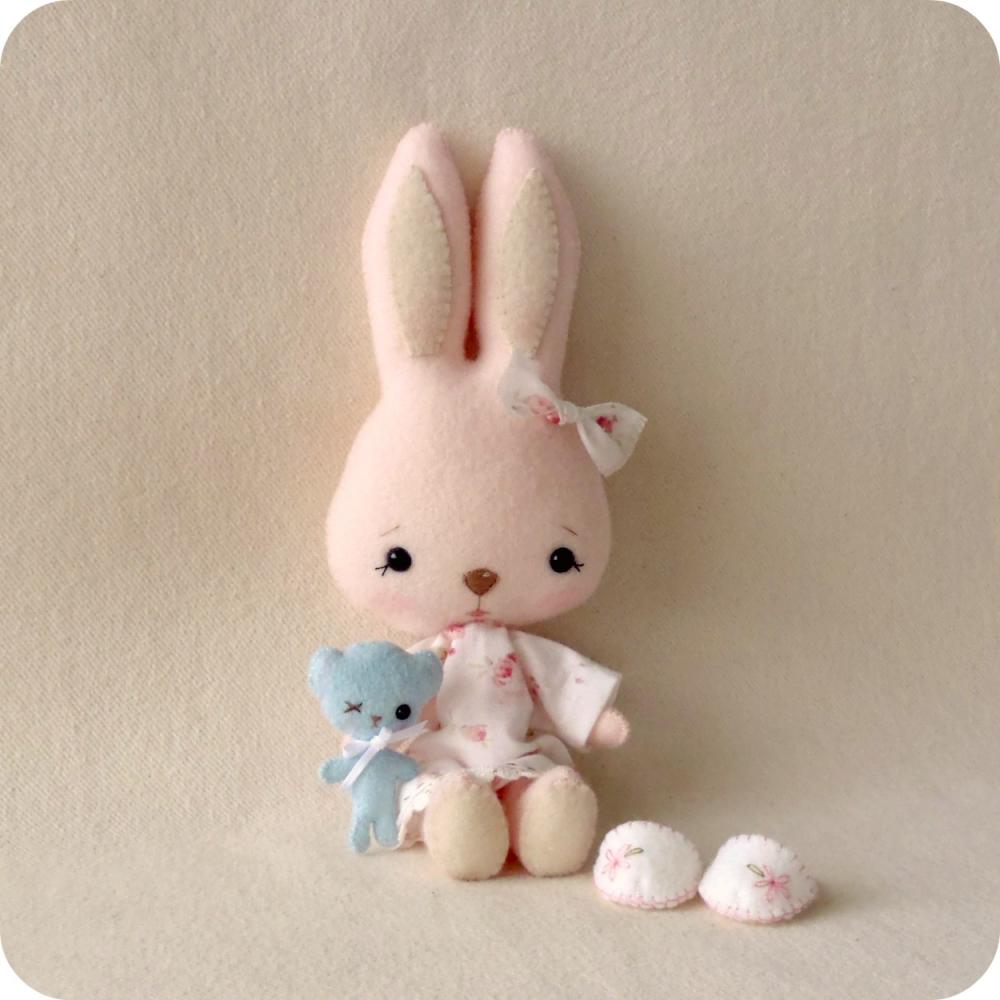 Bunnycup and Tedward pdf Pattern