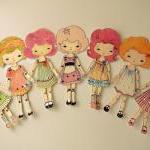 Set Of Six Colour-your-own Printable Paper Dolls