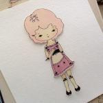 Peony - Articulated Paper Doll Print